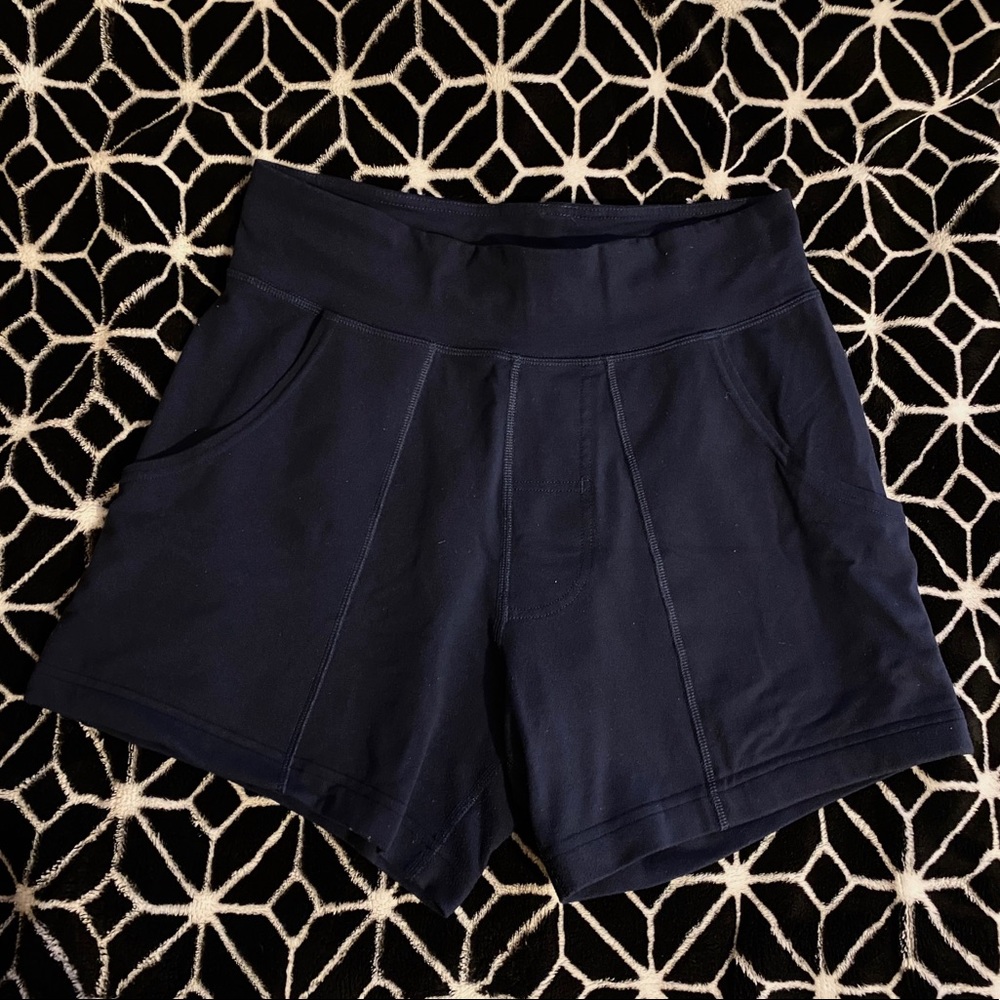 Navy Lululemon shorts
